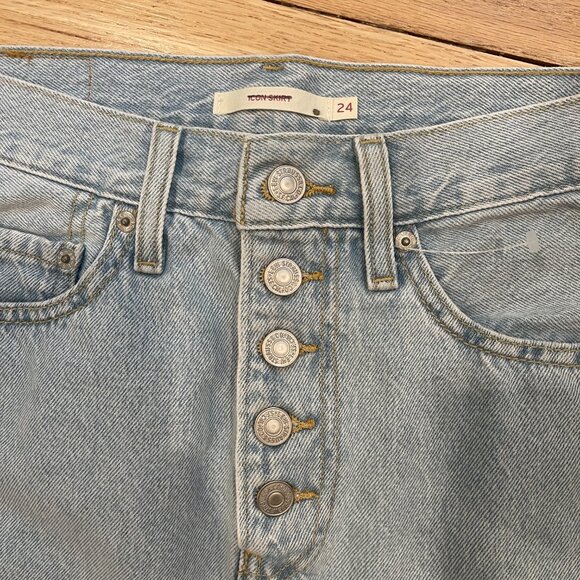 Levi Strauss & Co Icon Mini Denim Skirt NWOT SIze 24 - Picture 9 of 9